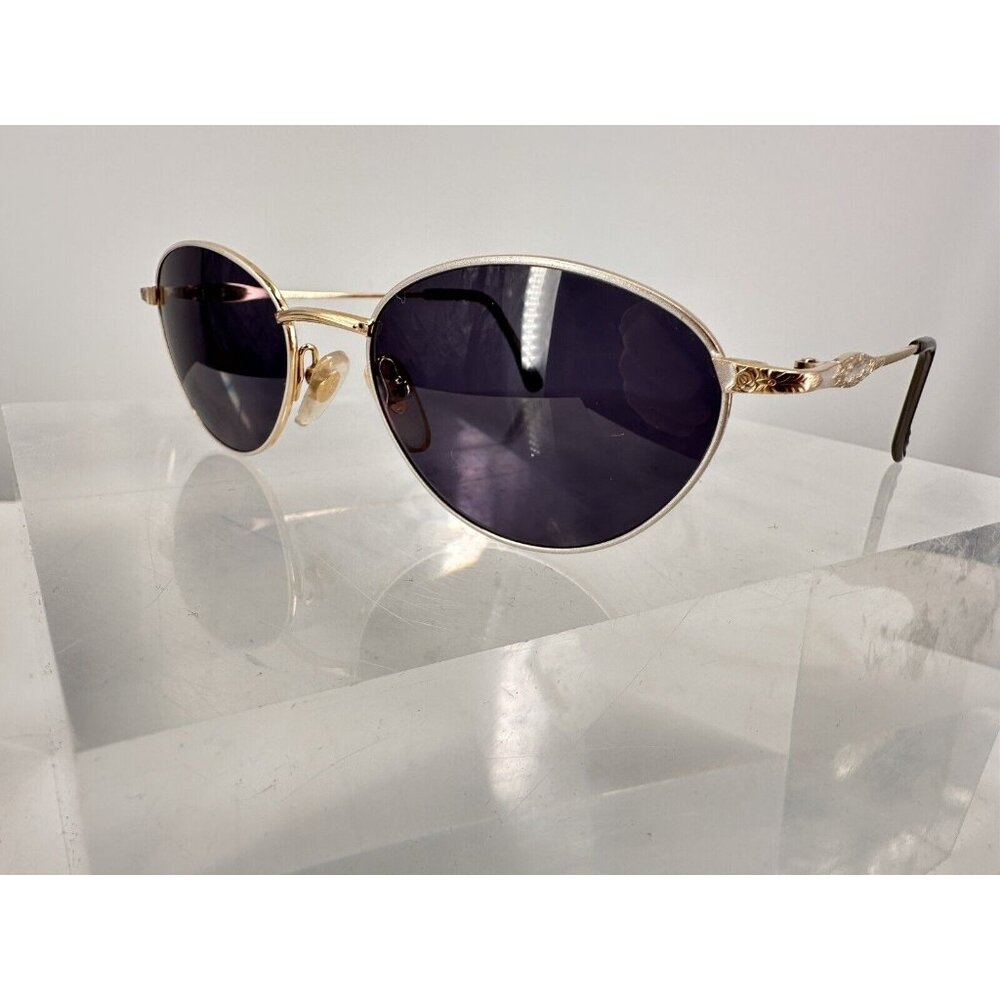 Laura Ashley Joanna Sunglasses Gold & Silver Tone 135-51-18 (K)